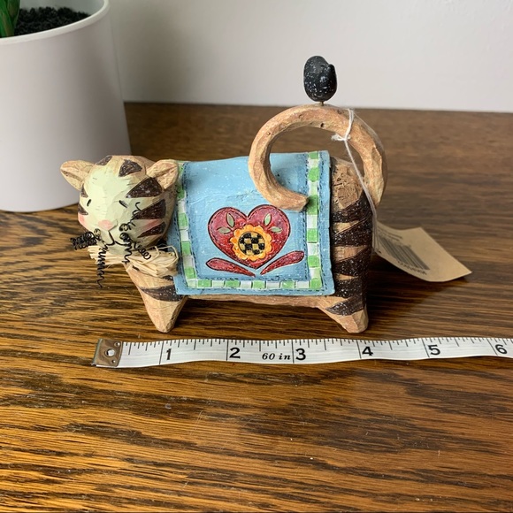 Vintage 90s Hanna’s Handiwork “The Cat, Crow, and Quilt” Figurine - Picture 7 of 11